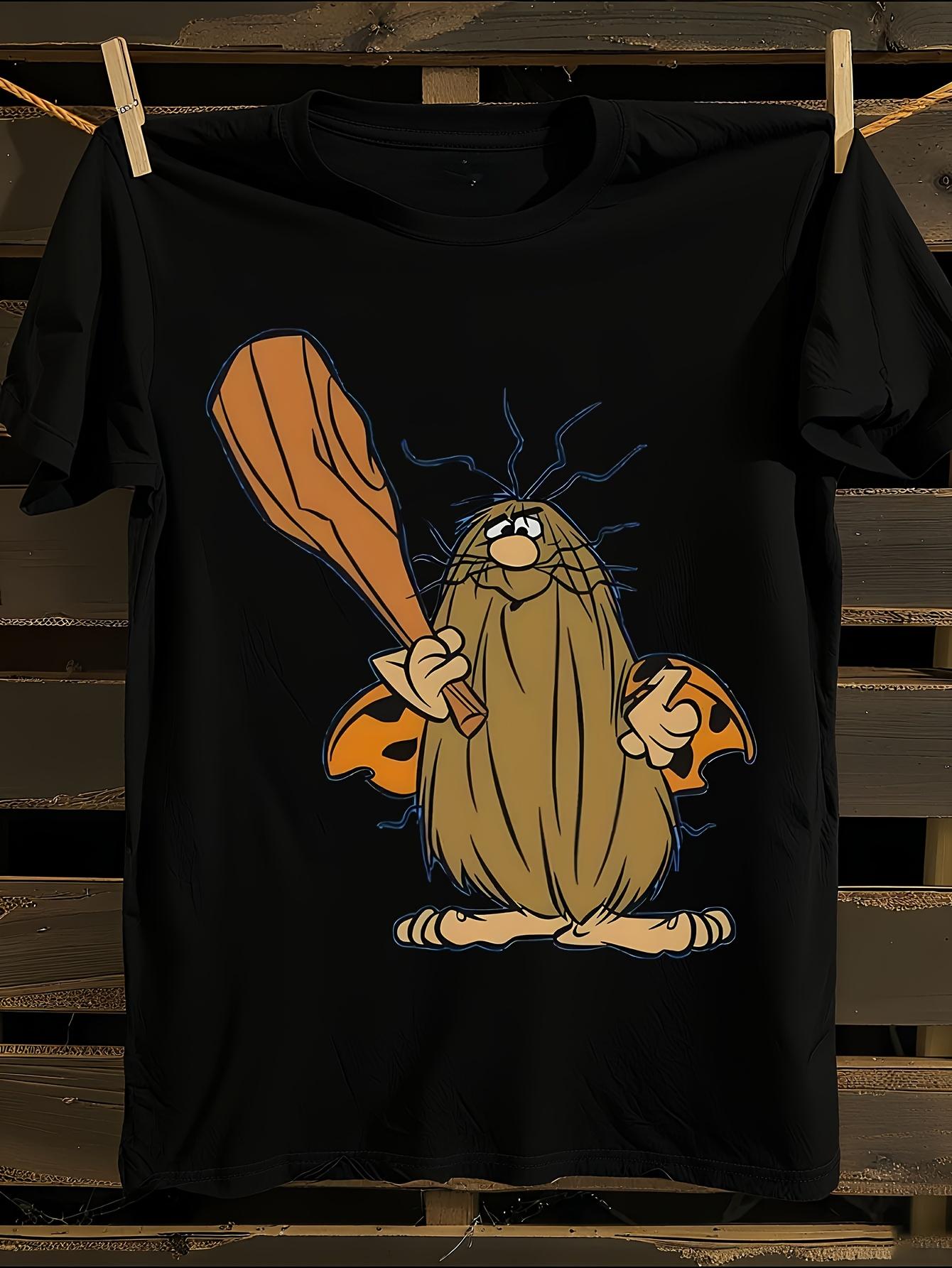 Wacky Races 1968 Captain Caveman Vintage Anime Tshirt Ani... S