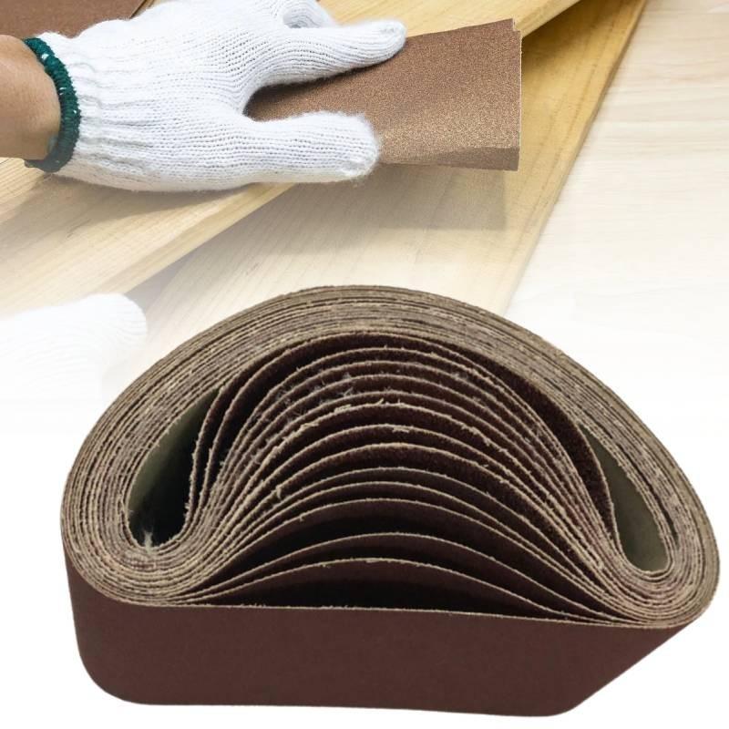 Belt Abrasive 40 To 120 Granularity Metal Wood Grinding Polish Tools Industrial