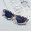 Special For Diamond-Encrusted Cat'S Eye Sunglasses Women'S Fashion Light Luxury Party Glasses Summer Sunscreen Sunglasses
