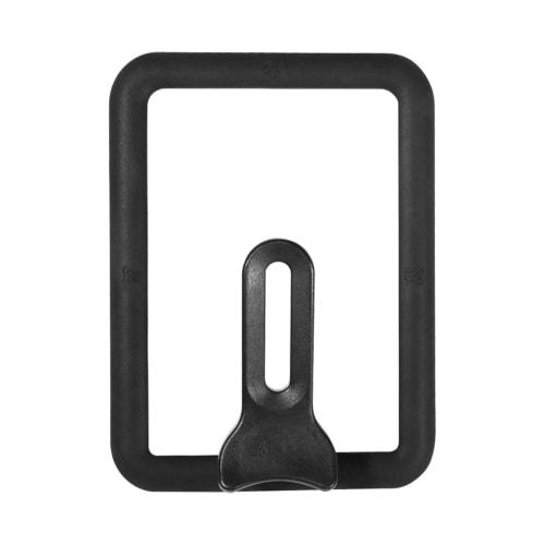 Rectangular Pot Cover, Silicone, Easy To Use, Safe, Thick, Clear Glass, Stand-Up, Black (13*18cm)