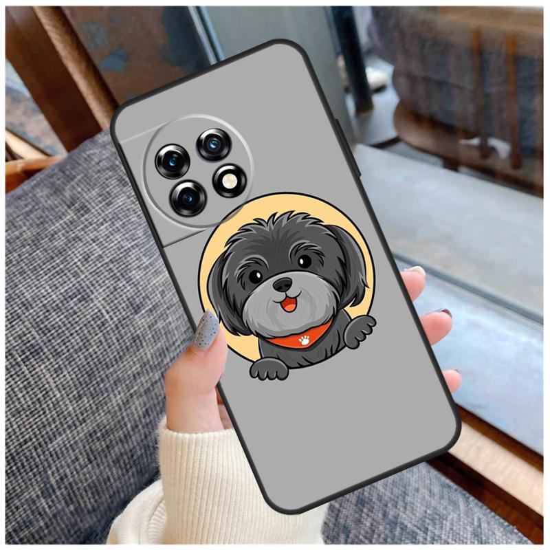 Cartoon Shih Tzu Dog Case For OnePlus 13T 8T 10T 9 10 Pro 15 13 12 11 13R 12R Nord CE 5 2 3 4 Lite N20 N30 Coque