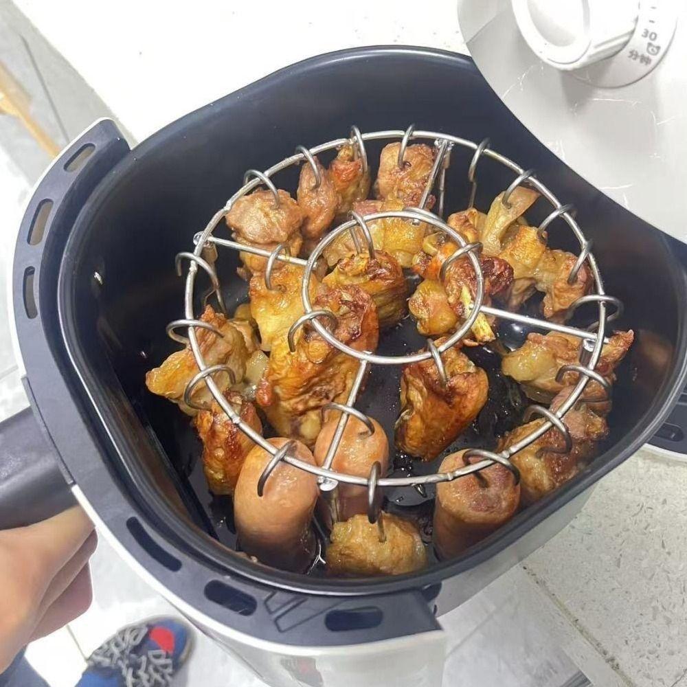 String Grill Skewer Holder Vertical Barbecue Skewer Bracket  for Air Fryer Accessory