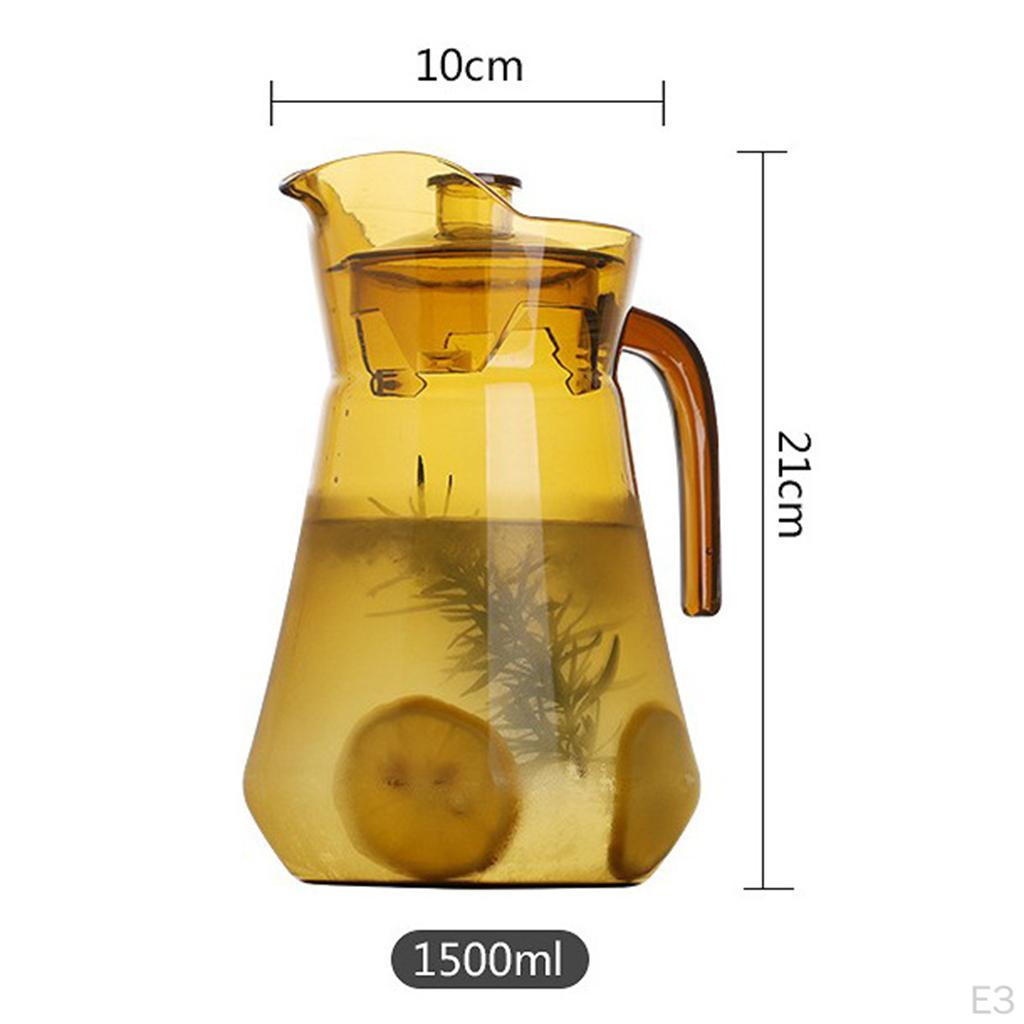 1100ML/1500ML Acrylic Water Carafe with Lid, for Homemade Juice And Iced Tea , A