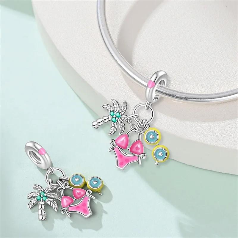 100% Copper Charms Pendant Airplane Beach Sailing Hat Sun Energetic Attractiveness Design For Fine Jewelry Making