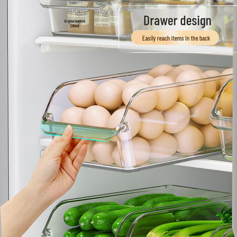 Egg and Food Fresh-Keeping Refrigerator Organizer Box