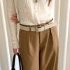 Pu Leather Belt For Women With Classic Pin Buckle For Casual And Office Wear