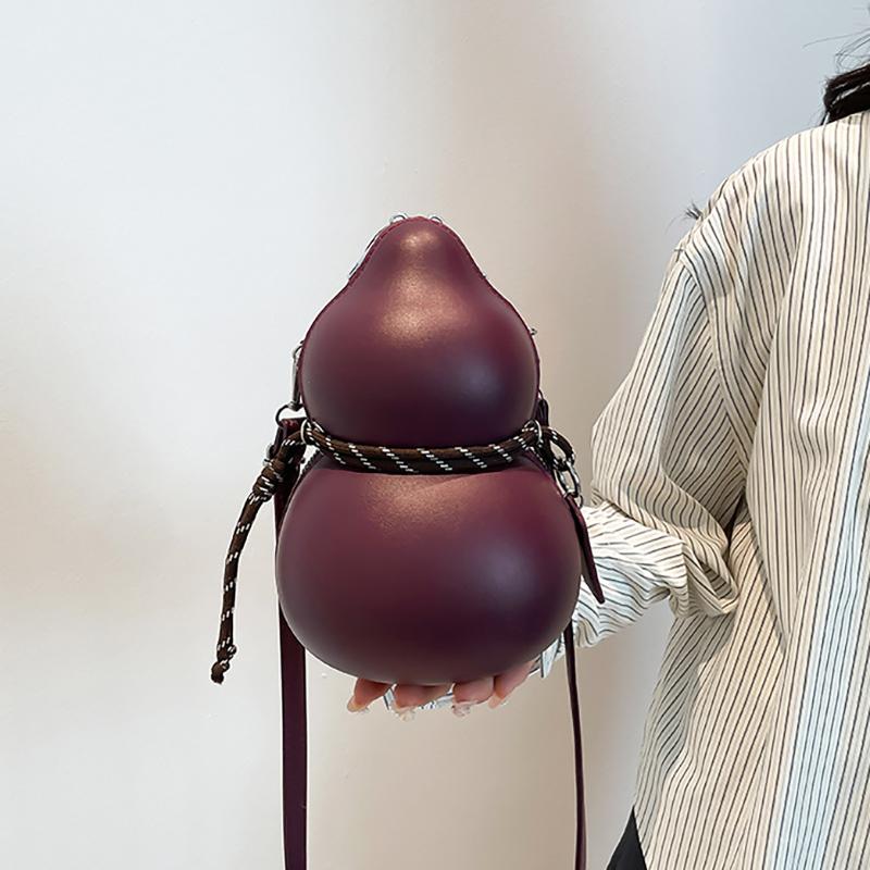 Damen Kürbisbeutel Modetrend Nischendesign Einfach Sonderform Persönlichkeit Einfache Schulter Umhängetasche
