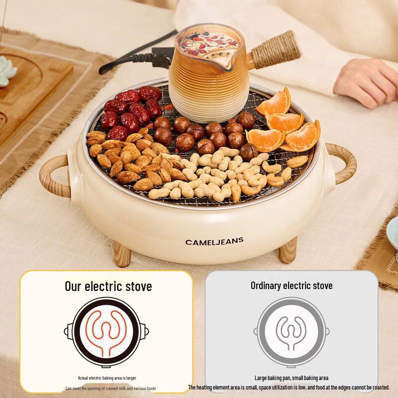 CAMEL JEANS Electric & Charcoal Dual-Use Hearth Stove