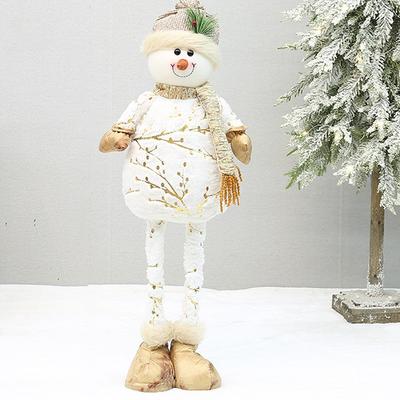 Gilding Christmas Snowman Telescopic Doll Festival Printing Christmas Doll Elf Cartoon Cute Merry Christmas Decoration
