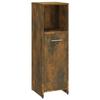 825837 vidaXL Armoire de bain Chêne fumé 30x30x95 cm Bois d'ingénierie