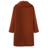 Autumn and Winter Plus Size Women's Woolen Coat Double-breasted Mid-length Trench Coat