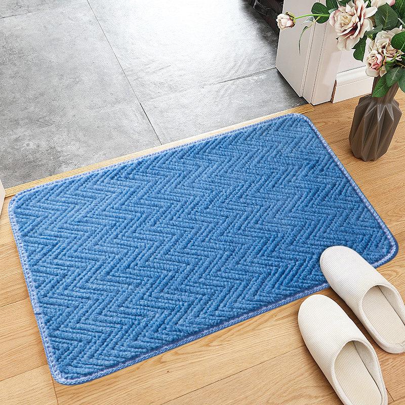 Super Absorbent Corduroy Bathroom Floor Mats Non-slip Bathroom Household Bathroom Mats Bedroom Door Mats Home Decoration
