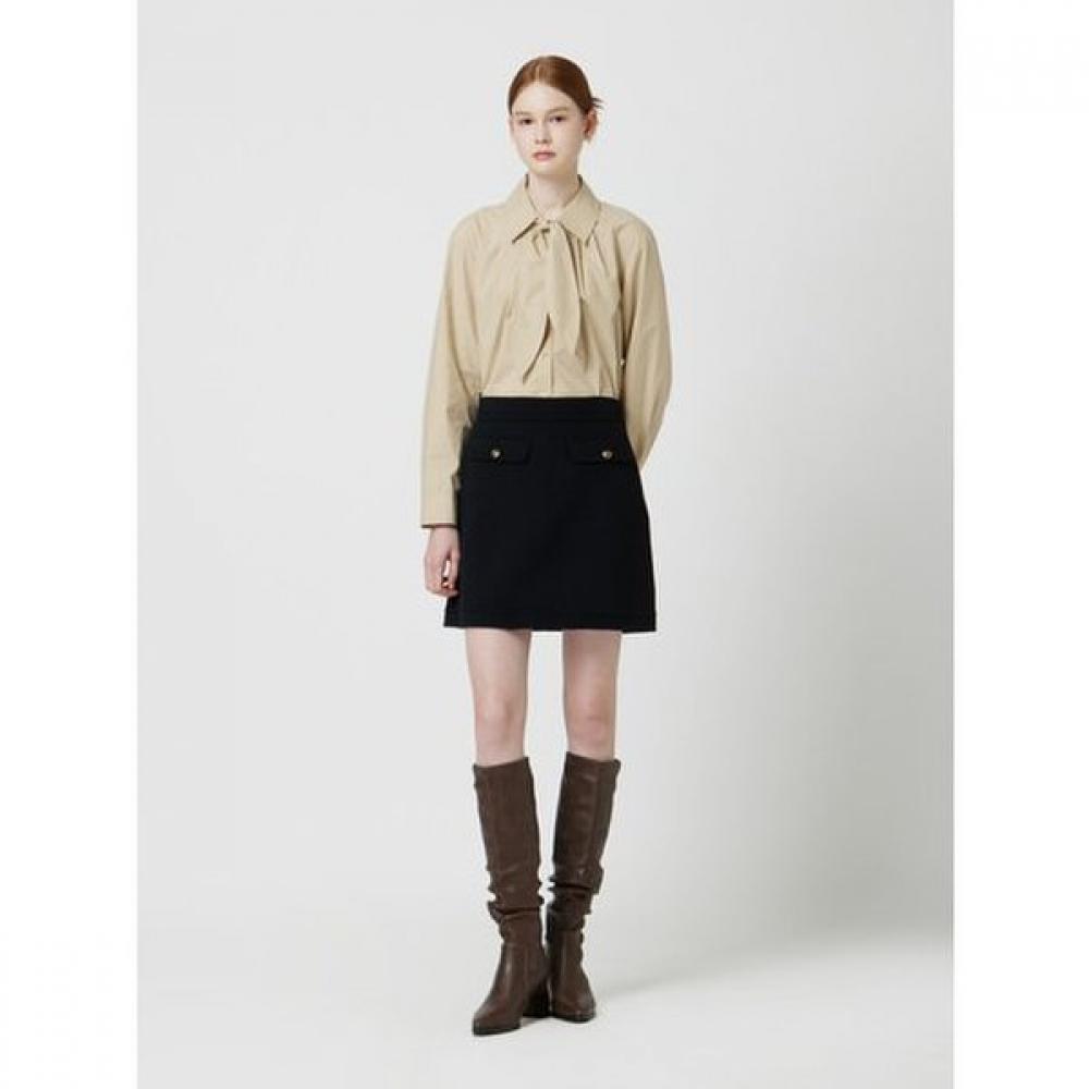 Cc Collect Cashmere Blend Handmade Mini Skirt C254msd501