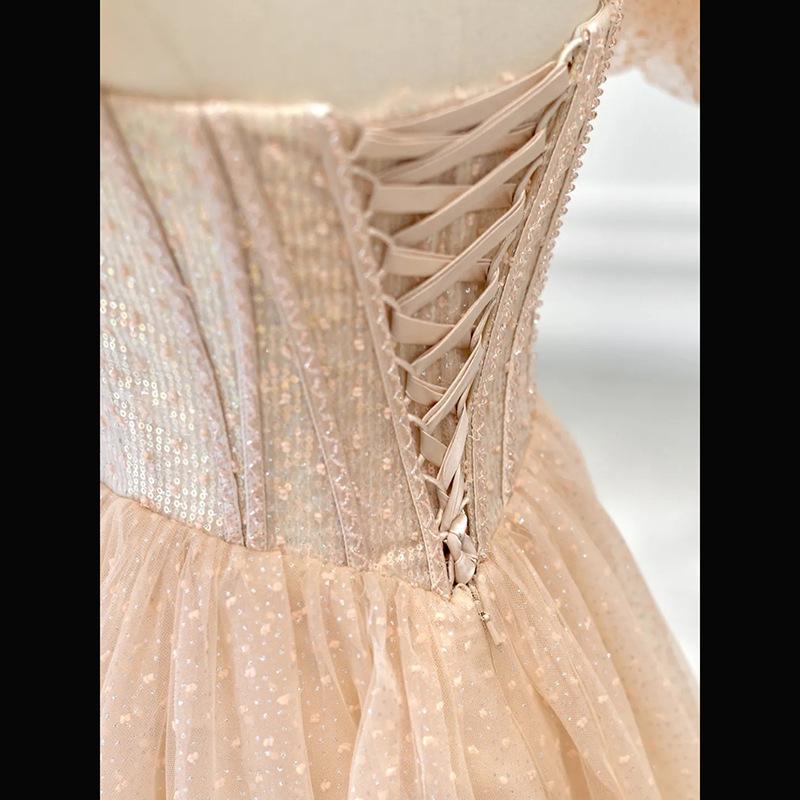 Evening Dress Women's 1011 New Banquet Temperament Socialites Annual Meeting Fairy Art Test Vocal Socialites Host Dress