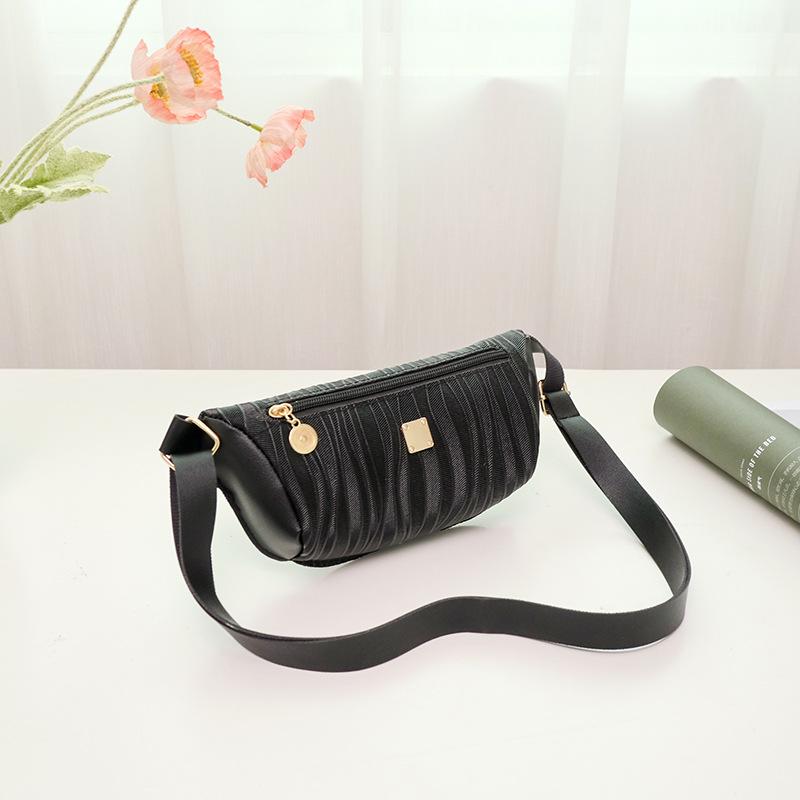 Casual Simple Zipper Single Shoulder Armpit Bag Versatile Mobile Phone Change Women's Bag