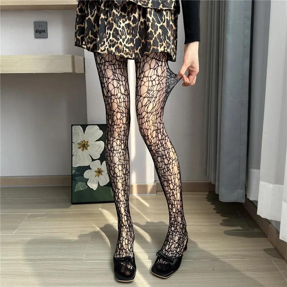 Sexy Mesh Socks Mermaid Spider Hollow Long Legs Socks Sex Leg Stocking for Women Teenage Girls Tights Girl Fishnets