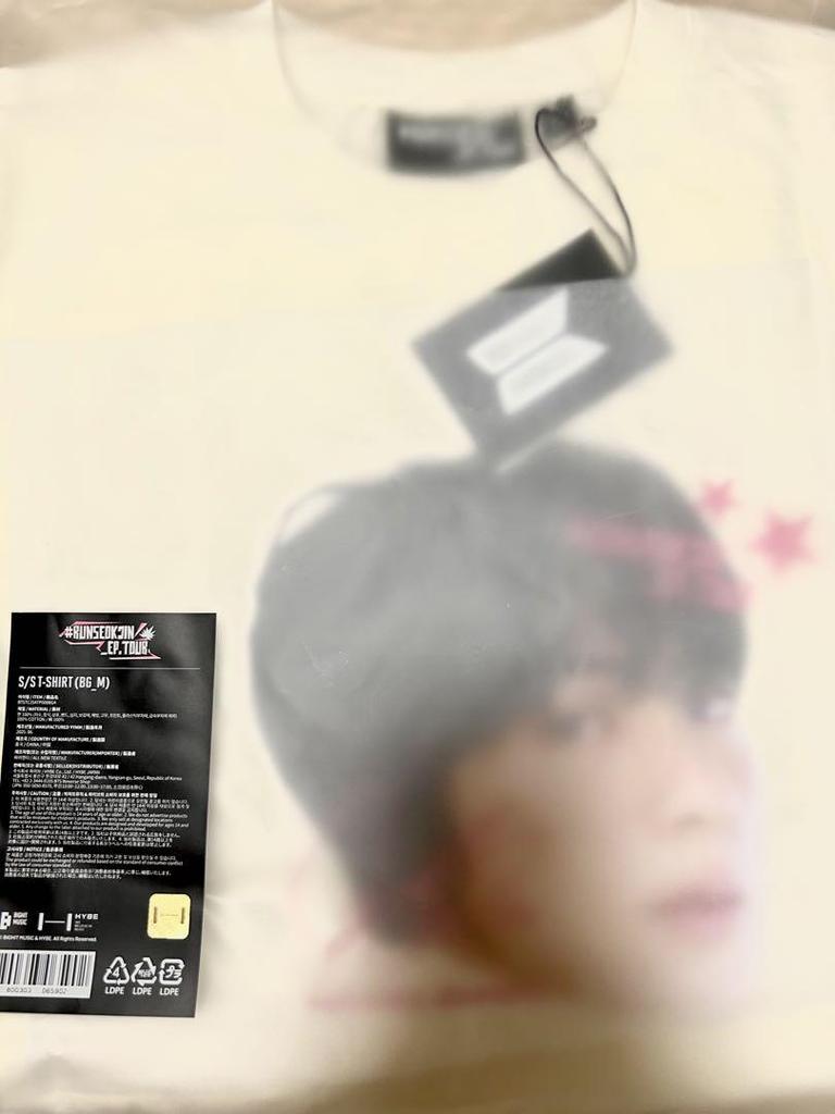 [USED] Authentic RUNSEOKJIN Korea Goyang Exclusive Jin Face T-Shirt