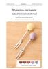 Festive Ceramic Christmas Tree Fruit Fork Set for Kids and Home Décor