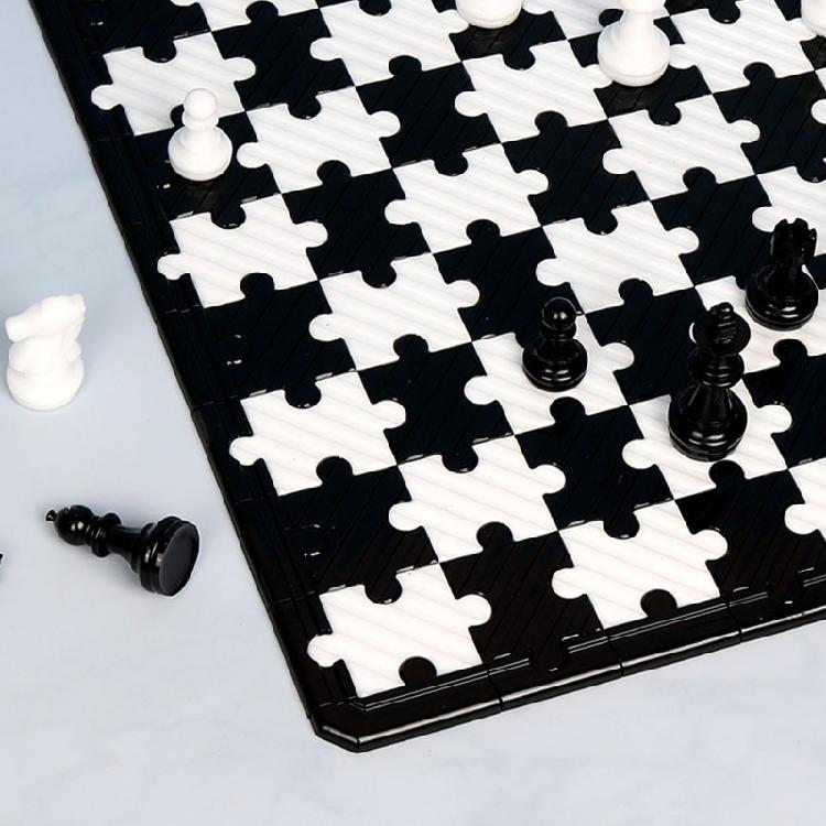 Chess Set with Checkers Board Silicone Resin Mold Full Size 3D Chess Epoxy Mold