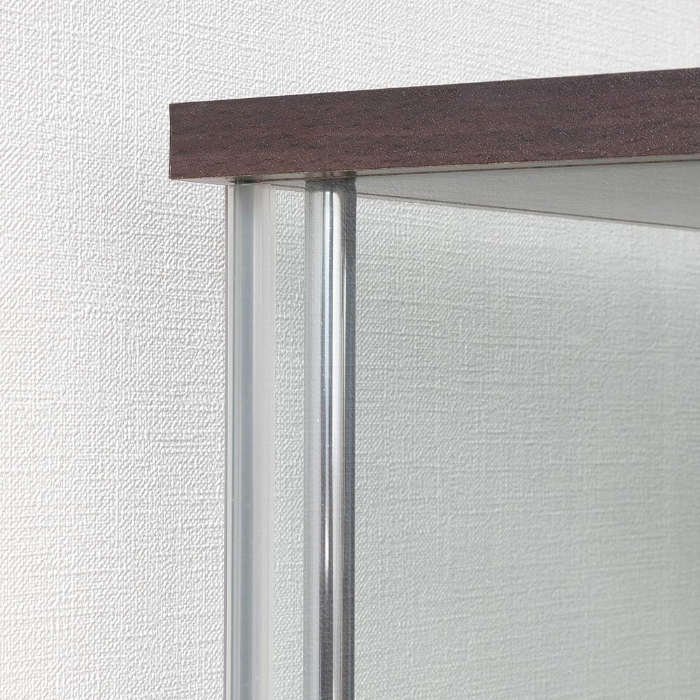 Fuji Boeki Collection Case, Figure Case, 3 Tiers, 42.5cm Wide x 36.5cm Deep x 86cm High, Brown, Tempered Glass, Full Glass, Assembly Required, 96049