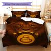 Galatasaray SK Pattern Bedding,Quilt Set Quilt Cover Pillowcase Home Birthday Gift(1 * duvet cover + 2 * pillowcase, without core)