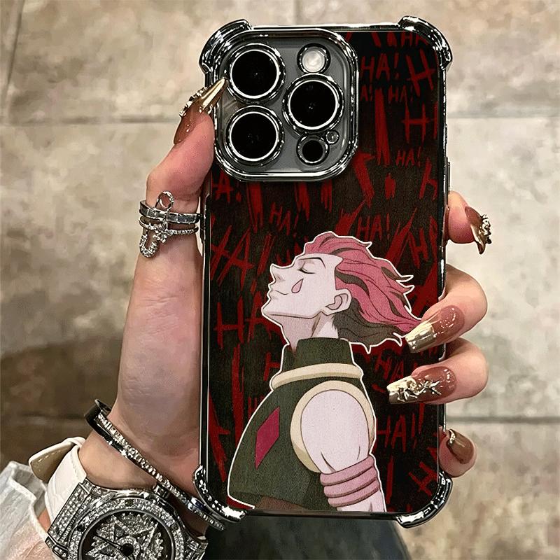 Hunter X-Hunters Hisoka Soft Phone Case For iPhone 15 16 17 Air 14 Pro Max 16E Plus 13 12 Mini Plating Anti-Fall Fundas