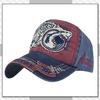 CHROME CRANE Vintage Distressed Cap with Shark Logo CB121 Men's Patch, (Navy)