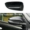 Car Rearview Mirror Cover Cap Black For Toyota RAV4 2013 2014 2015 2016 2017 2018  1/2PCS