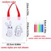 5/10 Stück DIY Doppelseitige Graffiti-Tasche mit Buntstift zum Ausmalen Vliesstofftaschen Bastelbedarf Zeichen-Geschenktasche JXB