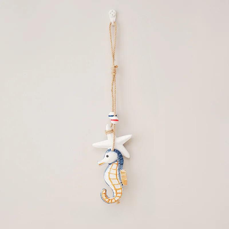 

Средиземноморские настенные украшения Морской конёк/Рыба/Ракушка Декорации Креативное настенное искусство Декор детской комнаты Морской декор в пляжной тематике