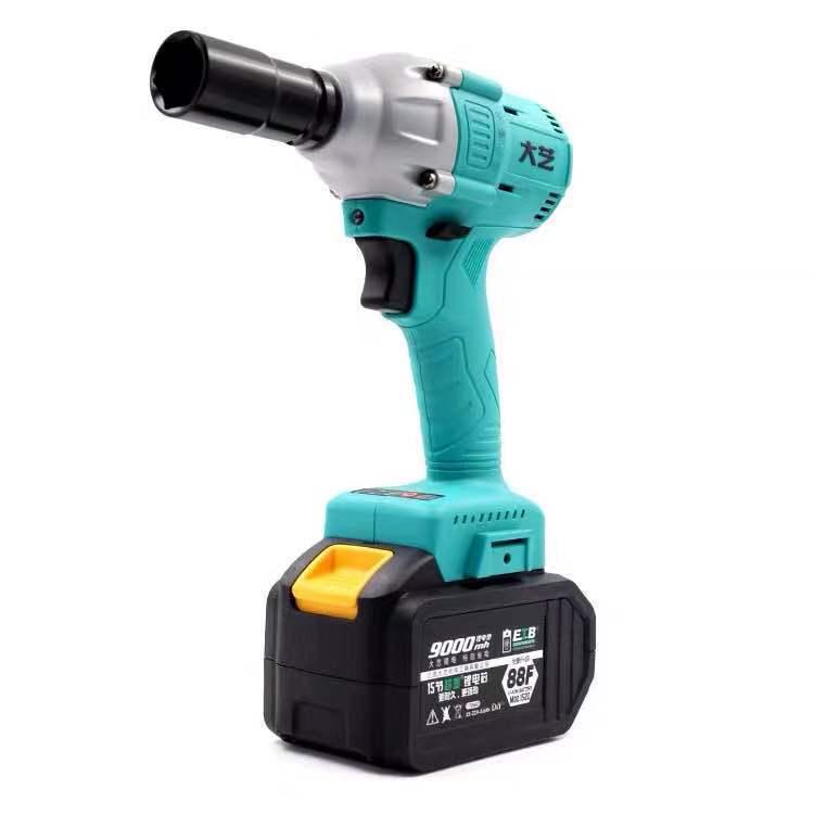 Large Brushless Impact Wrench with Lithium Battery for Scaffolding