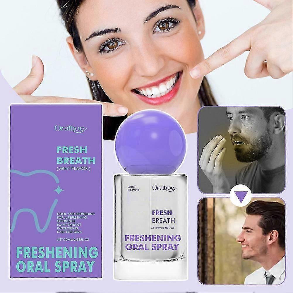 Probiotisches Mundspray für langanhaltende Frische, Alkoholfreies Mundspray mit Probiotika für die Mundpflege, Fördert die Mundgesundheit