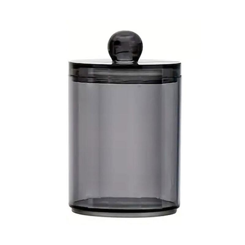Practical Qtip Dispenser Bathroom Container Plastic Storage Box Clear Canister