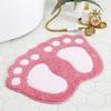 Yousheng Bathroom Floor Mat Quick Drying Anti-Slip Machine Washable Bath Rug Funny Foot Design Bedroom Entryway Door Mat