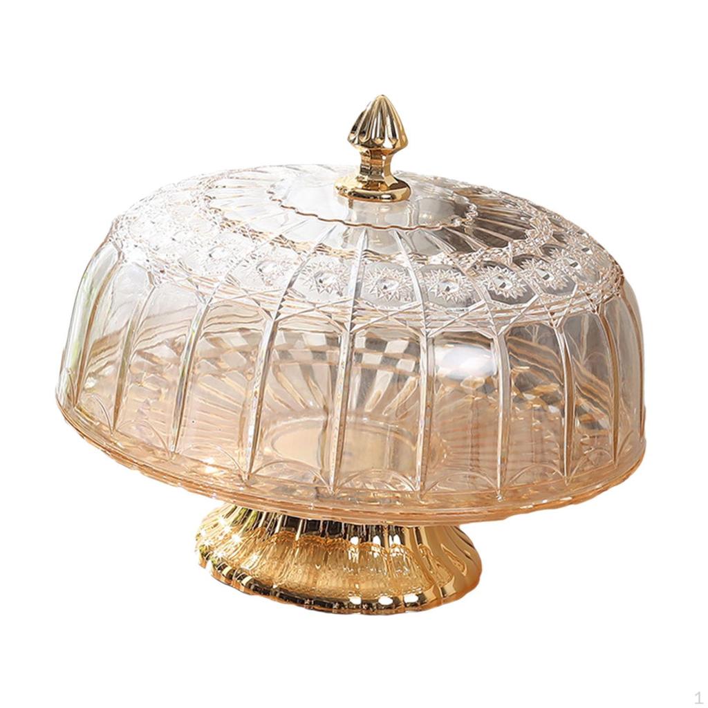 Cake Stand with Cover for Desserts And Fruits Serving