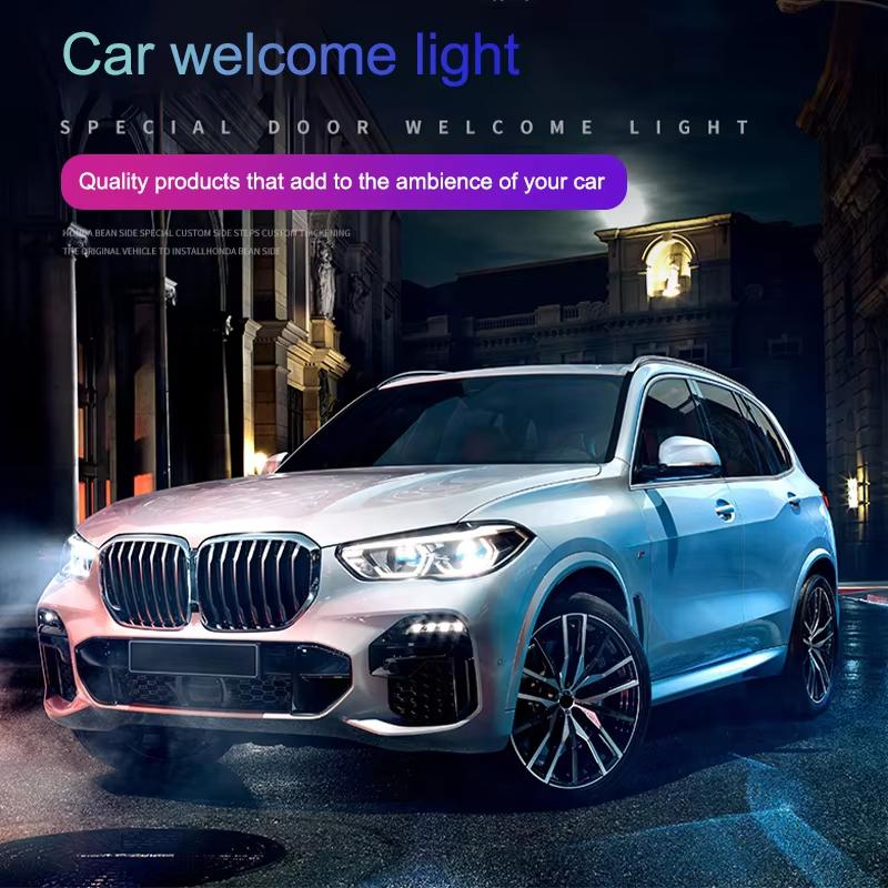 2Pcs LED Car Door Projector Car Welcome Light For BMW X1 X2 X3 X4 X5 X6 X7 E90 E91 E92 E93 E60 E61 F10 F30 F20 2 3 4 5 6 Series