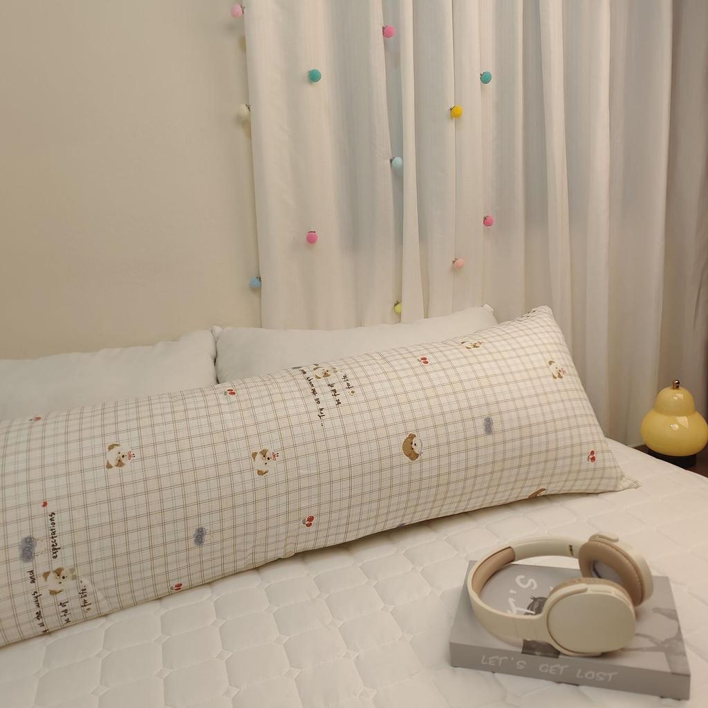 Ins-Style Cartoon Double-Layer Cotton Leg-Clamping Pillow - Detachable & Washable for Girl's Bedroom & Baby's Use