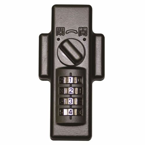 

Nomuratec Comfortable Security Auxiliary Lock, Door Lock Guard, Dial Type, Inward/Outward Opening, Screw-Mounted, N-1072