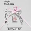 Star Keychain Aesthetic Keyrings Lovely Bows Keyholders Car Key Rings Creative Bag Charm for Bag Decoration