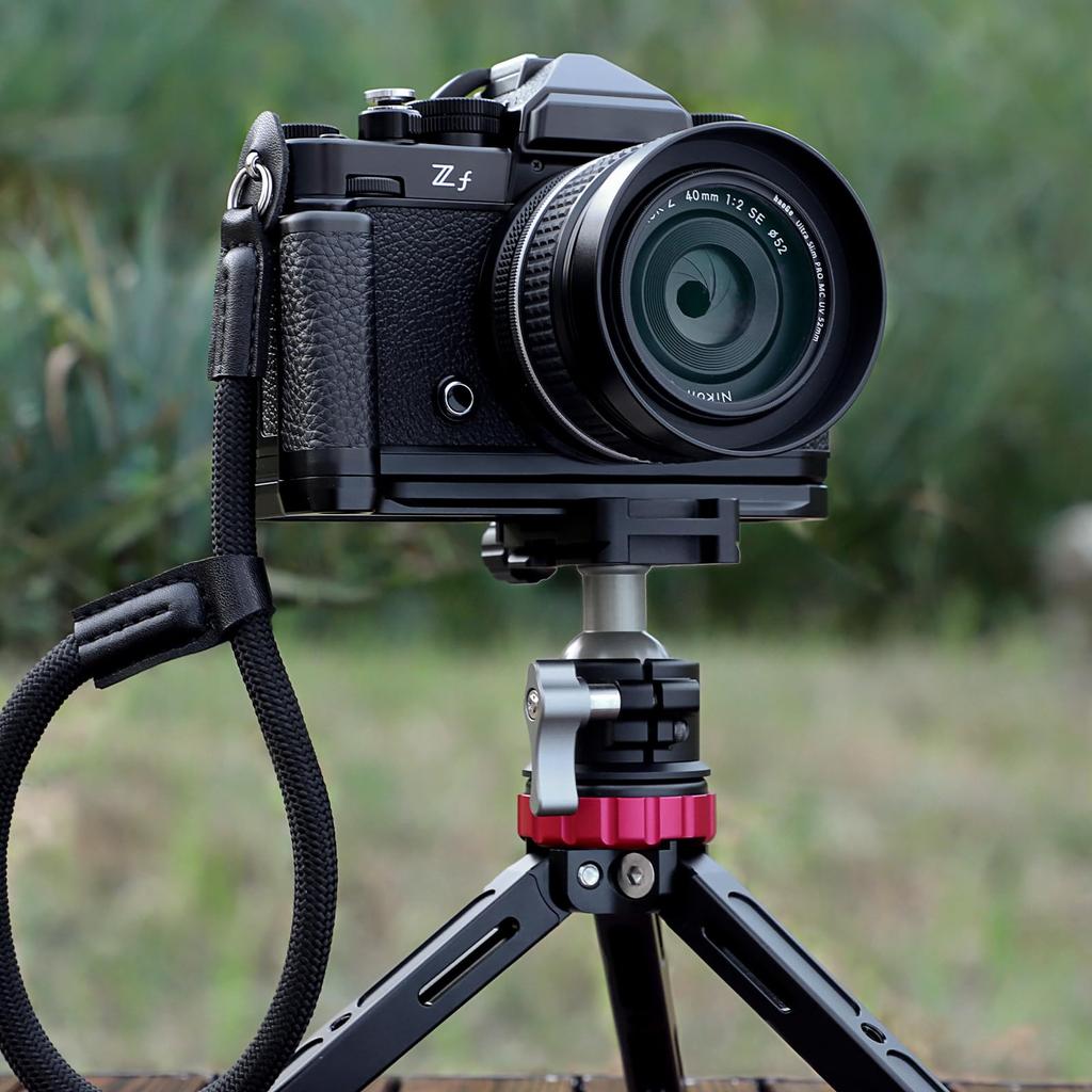 Haoge Camera Holder Hand Grip for Nikon ZF Compatible with Arca Swiss and Benro Quick Release Plate Brackets HG-ZFB Cameras, L-Shaped Grip, Kirk, RRS,