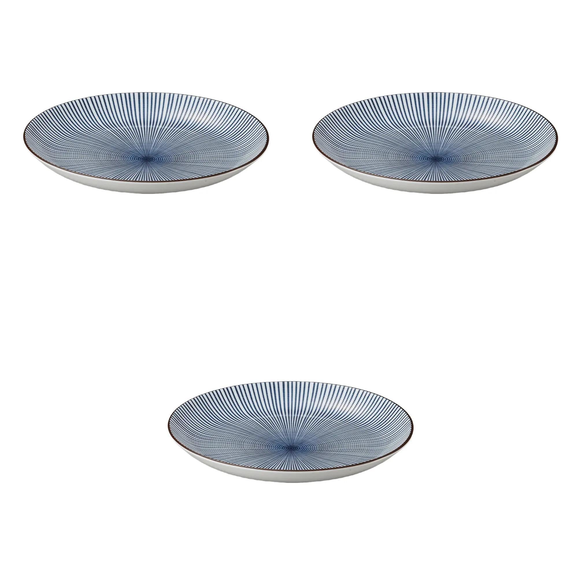 

Набор из 3 тарелок Sendan Tokusa x 4 Круглые тарелки Setomonohonpo 10.0 [31,2 см] (Очень большой)