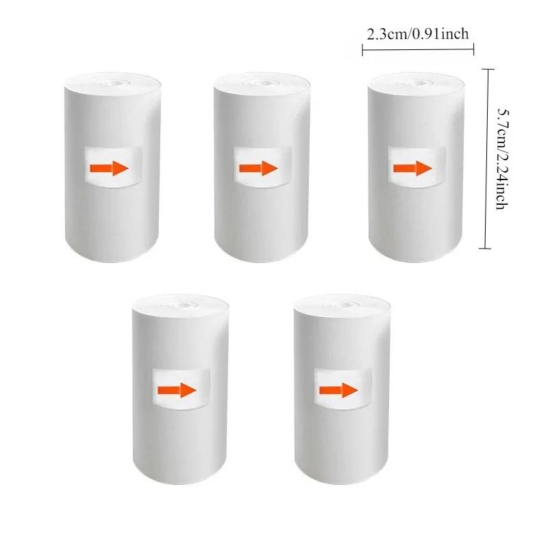 5pcs Thermal Paper Kids Camera Thermal Paper Kids Rolling Paper Printers Supplies Children's Instant Camera Supplement Papers