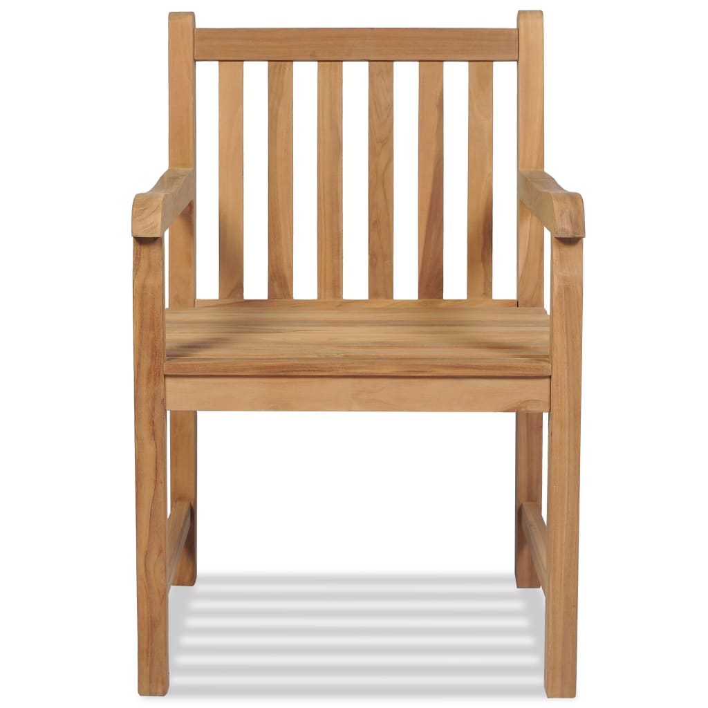 Garden Chairs 2 pcs Solid Teak Wood