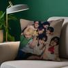 Boy Team E-Enhypen Pillow Case Pillowcase Anti-Dustmite Pillow Invisible Zipper Silky Short Plush Sofa Cushion Cover