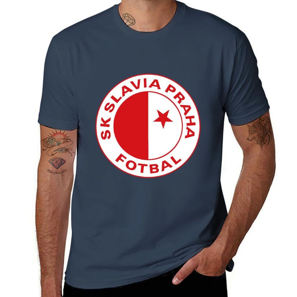 Sportovn Klub Slavia Praha Maglietta Magliette Larghe Magliette Grafiche da Basket Cose Economiche Maglietta Grafica Magliette Divertenti Vintage Unisex