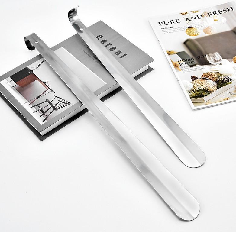 Extended Stainless Steel Shoe Horn - No Bending Required