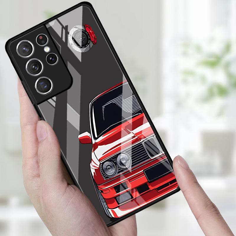 Case for Samsung Galaxy S25 S8 S9 S20 FE Note 10 20 8 9 S24 Ultra S23 Plus S21 S22 S10 Phone Cover Cool Sports Car