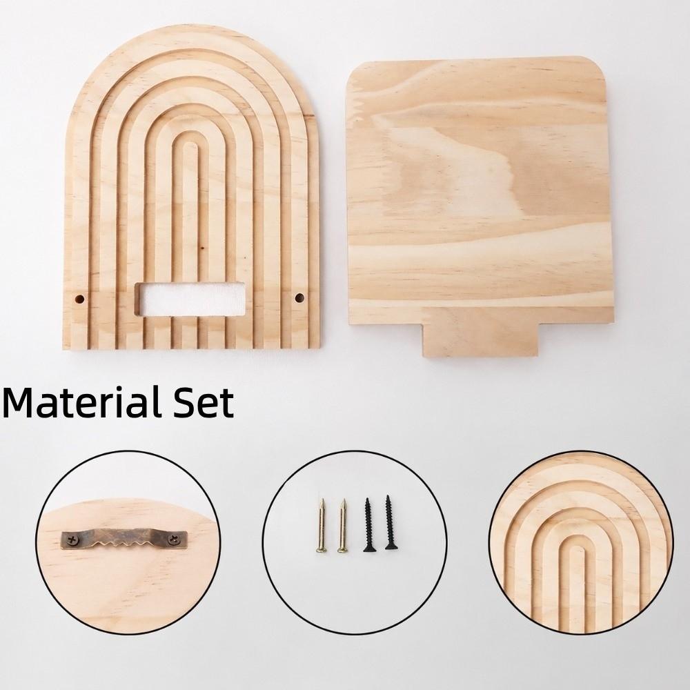 Multi Tier Wall Plant Holder Solid Wood Wooden Wall Shelf Blank Wall Space