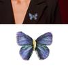 Vintage Embroidered Butterfly Brooch Corsage for Women Enamel Insect Jewelry Dress Accessories Scarf Clothes Decoration