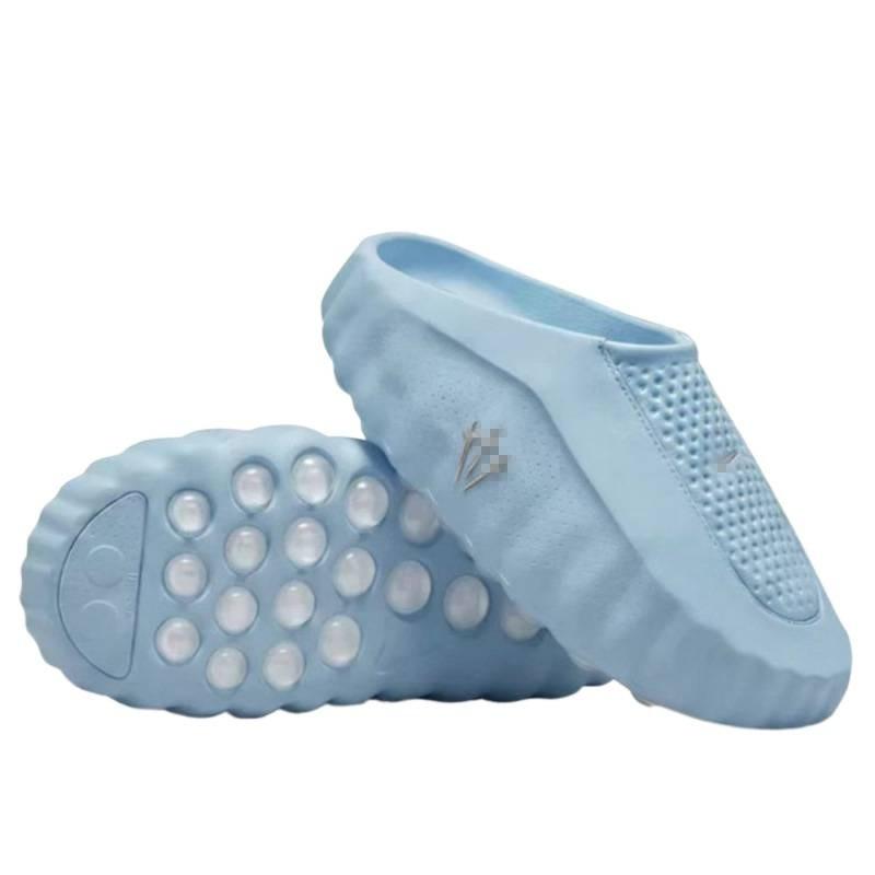 Mind 001 X Fragment Design Unisex Šľapky s Gradientnou Modro-Čierno-Zelenou Farbou Uzavreté Pre Pohodlie Obuv na Pláž Ležérne Nosenie